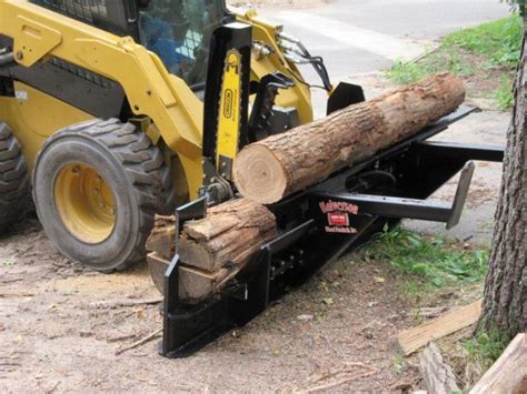 skid steer attachments with saw and wood processor|skid steer mounted wood processor.